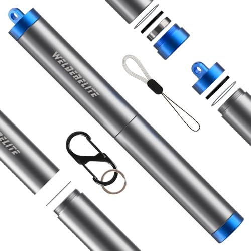 WelderElite WIG Wolframelektroden-Aufbewahrungsrohr, blau, maßgeschneidert für WL20-Schweiß-Wolframstäbe, schützt Ihre Elektroden