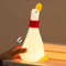 Umikk Schauend Duck LED-Nachtlicht, Niedliche Silikon-Enten-Lampe, Led Silikon Nachtlicht Ente Nachttischlampe, Süße Enten LED Nachttischlampe Aufladbar mit Timer, Geschenke für Jungen