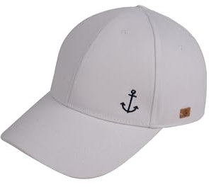 SCHIETWETTER Baseballcap Anker, Schirmmütze, Sonnenschutz, 100% Baumwolle White OS