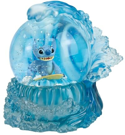 Disney Showcase Collection Stitch Surfing Waterball, Height 15cm
