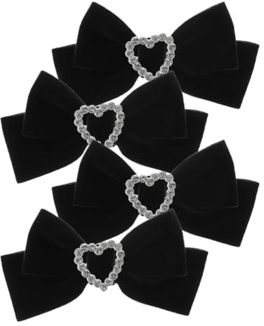 minkissy Large Bow Hair Clips for Girls 2 Pairs Hair Ribbons Bows Set for Baby Girls