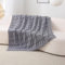 Wajade Kuscheldecke Flauschig Wohndecke kuschelig Strickdecke Gestrickte Überwurfdecke Knit Decke Winter Warme Decke für Wohnzimmer Sofa Couch(Hellgrau 130 * 170)
