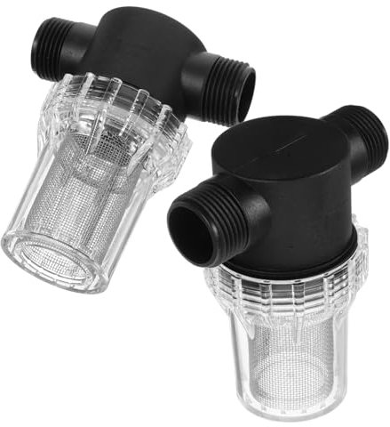 OUNONA Garden Hose Water Filter System Inline Sediment Strainer for Pressure Washing Irrigation Easy Install Design Filtration for Clean Water Use