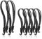 Gsrhzd Cinghie Elastiche con Ganci, 6 Pezzi Corde Elastiche con Gancio, Cinghie per Moto Bicicletta, per Bicicletta Moto Fissaggio Casco Bagagli Borsa a Tracolla(60CMx4＋90CMx2)