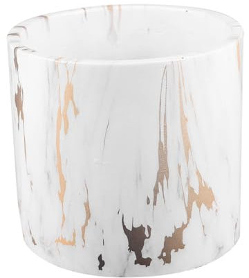 TOGEVAL Pot Céramique Grand Format Style Moderne Marbre pour Plantes Succulentes Cache-Pot Décoratif Résistant Et Élégant pour Intérieur Et Extérieur