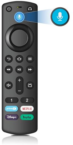 Telecomando Vocale per Fire-TV-Stick/Lite/4K Max/TVs Cube e compatibile con Insignia Fire Smart TV 3a Gen Pro Plus