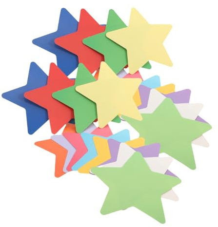 DOITOOL 360stücke Papiersterne Ausschnitte Für Pinnwand Klassenzimmerdeko Diy-sterne Papierausschnitte Für Party Wandkunst Vorgeschnittene Sternausschnitte Sternförmige