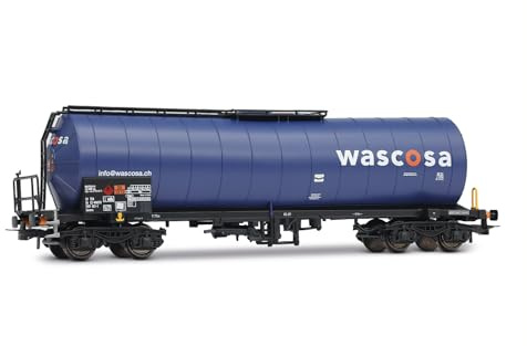 Rivarossi HR6666 WASCOSA, carro cisterna 4 assi, livrea blu, ep. VI