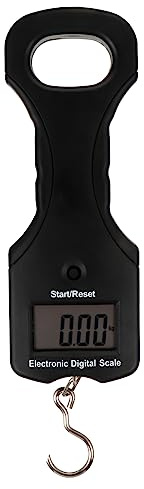 FOMIYES 30kg Bascula Digital De Mano Ligera Para Equipajes Pesca Anzuelo Incluidos