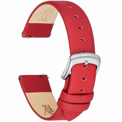 CORROPELLE Leder Uhrenarmbänder Ultraweiches Nappaleder Armband Schnellverschluss für Damen Herren, Eleganten Ersatz Uhrenarmband 12mm 14mm 16mm 18mm 20mm 22mm für Uhren & Smartwatch