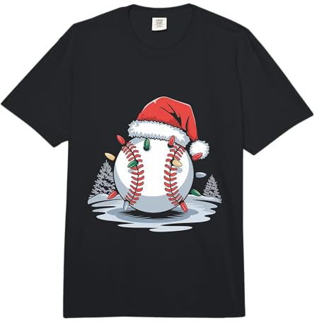 Xmas Baseball Weihnachten Comfort Colors Adult Heavyweight T-Shirt
