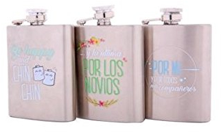 Petacas con frases de boda. Pack 12 unidades