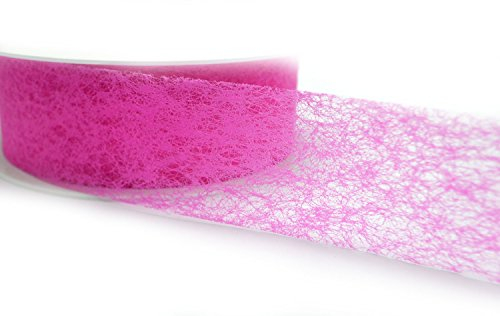 Dekoband VLIES PINK 4 cm x 50 m Vliesband Dekovlies 40 mm Geschenkband Schleifenband Tischdeko Hochzeit
