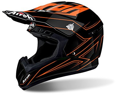 Airoh Motorrad Helme Switch, Orange, Größe S