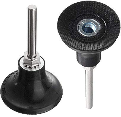 Gasea 2pcs 2-Inch Roll Lock Sanding Disc Pad Holder, 1/4 Shank Quick Change Adapter Rotary Pad Holder