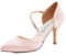Duosheng & Elegant Donna Tacchi a Spillo Scarpette con Cinghie Scarpe a Punta Scarpe da Sposa per Feste Arrossire Rosa EU 40