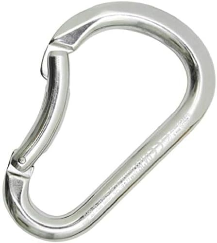 KONG Herren Paddle Bent Gate Aluminium Carabiner, poliert, 116mm