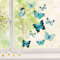 Fensterbilder Fensterbild Schmetterlinge blau wiederverwendbar Frühling Frühlingsdeko Fensterdeko bf59 - ausgewählte Farbe: *bunt* ausgewählte Größe: *5. Schmetterlinge blau*