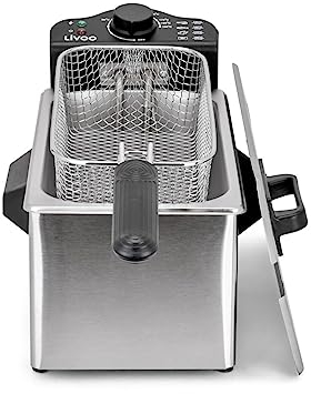 Livoo – Friteuse 3L DOC216 – 1kg de frite, 2000W, jusqu'à 190°C, cuve amovible
