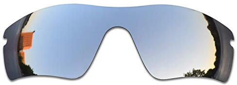 SOODASE Pour Oakley Radar Path Des lunettes de soleil Argenté Verres de remplacement polarisés