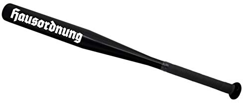 Baseballschläger Hausordnung Sportgerät schwarz 65 cm lang