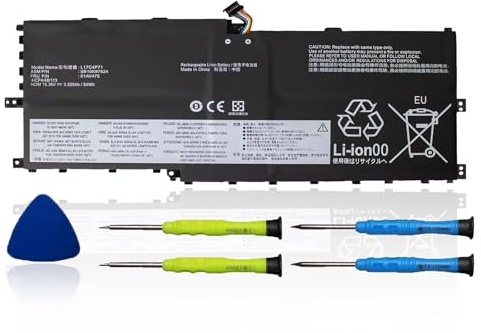OUWEE L17M4P71 Laptop Akku kompatibel mit Lenovo ThinkPad X1 Yoga 3rd Gen Series L17M4P73 SB10K97638 01AV499 L17C4P71 SB10K97624 01AV475 SB10K97623 01AV474 02 DL003 15,36 V, 54 Wh, 3516 mAh
