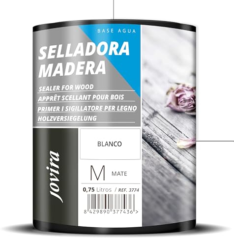 JOVIRA PINTURAS SELLADORA MADERA al Agua. Imprimación especial para madera (750 Mililitros) F-53