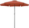 Kingsleeve® Sombrilla de Jardín Ø 330cm Protección UV 80+ Repelente al Agua Manivela Parasol Balcón Terraza Terracota
