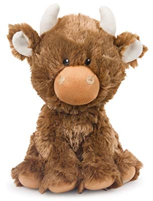 Petface Farmyard Buddies Hetty the Highland Cow Plush Dog Toy with Built-In Squeaker (Pack of 1)