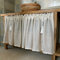 ACMHNC Tende da Cucina Stile Rustico, Tenda Corta in Voile Trasparente Finto Lino, Mezza Tenda per Bistrot, Bagno, Soggiorno, Camera da Letto,1 Pannello,Bianca,W x H 150x75cm