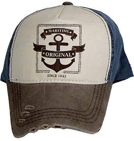 osters muschel-sammler-shop Baseball Cap ┼ Capy ┼ hochwertig verarbeitet ┼ Geschenk-Artikel Anker-Motiv (Schirm BRAUN)