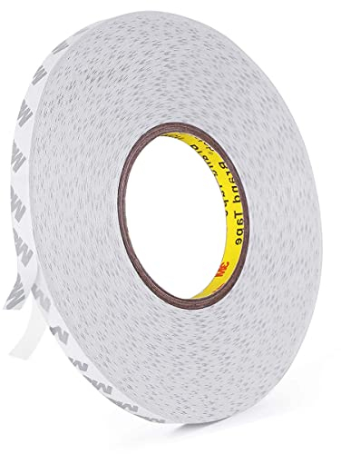 9080 Doppelseitiges Klebeband, Starkes Montageband Dünn Wasserdichtes Hitzebeständig 50 m Lang, 8 mm Breit, 0,15 mm Dick für LED-Streifenlicht Und Haus