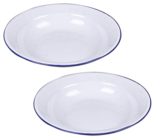2 Piezas Plato De Esmalte Cuenco De Esmalte Antiguo Servidor De Aperitivos Tazón De Sopa De Esmaltes Plato De Sashimi Cuenco Retro Lavabo Con Cubierta Tazón De Frutas
