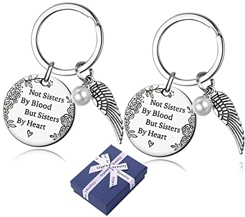 Jxuzh 2 Stück Freundin Freundschaft Geschenk Schlüsselanhänger Schlüsselringe Edelstahl Für Damen Frauen Girl, Bestes Freundinnen Geschenke