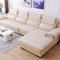 Rutschfester Sofabezug aus Leder, Sofa überzug in l Form 2 3 sitzer ecksofa Sofaüberwurf Couch überzug für Haustiere, Liegebezug für Wohnzimmer-Beige 60x150cm/24x59 Zoll