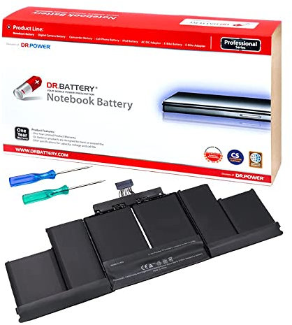DR. BATTERY A1494 A1398 Laptop Battery Compatible with Apple MacBook Pro Retina 15 inch [Mid & Late 2013 2014 Years] ME293 ME294 [11.26V/95Wh]