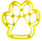 The Cookie Cutter Hub 8cm Paw Cookie Cutter for Cookies Biscuits Clay Baking Decoration