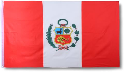 Sonia Originelli premium Fahne für jede Gelegenheit - hissfertig & wetterfest -Größe: ca. 90 x 150 cm, Farbe: Peru
