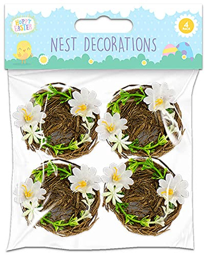 Easter Nest Decoration: Pack of 4