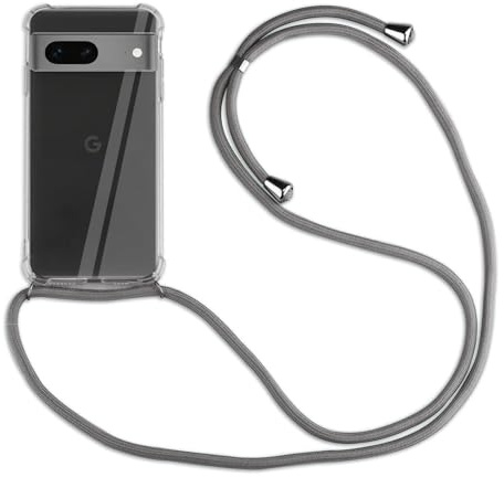 betterfon Hülle Kompatibel mit Google Pixel 7 Pro | Handykette Smartphone Halskette Hülle mit Band | Handyhülle mit Kordel zum Umhängen Kompatibel für Pixel 7 Pro | Grau