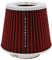 S SUMEX Filtro de Aire Universal para Coche Incluye 4 Adaptadores 60mm 65mm 70mm 77mm Filtro de Aire Abierto Entrada Alto Flujo Limpiador de Aire Color Rojo