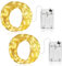 Ollny 2 Packs 5m 50 LED Fairy Lights Battery Operated, Waterproof Copper Wire String Light for Indoor Outdoor Lighting, Christmas Tree Bedroom Outside Party Bottle Wedding Decorations(Warm White)