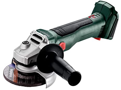 Metabo 602373850 Cordless Angle Grinder W 18 L BL 9-115 (18 V, Without Battery, Disc Diameter 115 mm, Maximum Cutting Depth 27 mm, Spindle Thread M14)