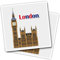 Vinyl-Aufkleber, quadratisch, 10 cm, London, Big Ben, Retro, für Laptops, Tablets, Gepäck, Scrapbooking, Kühlschrank, #59800, 2 Stück