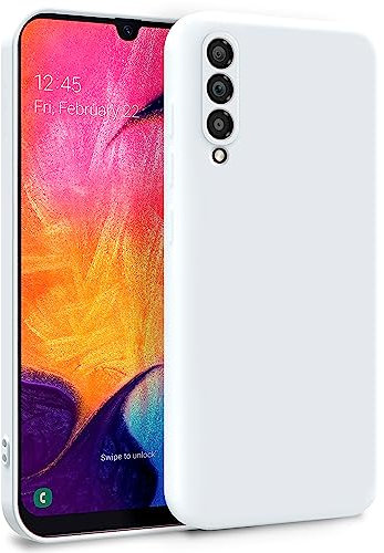 MyGadget Coque pour Samsung Galaxy A50 - Case TPU Souple & Soft avec Doublure Microfibre - Cover Protection Extra Fine & Légère Blanc