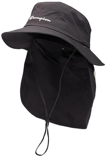 Champion Unisex Rochester 1919 Eco Future Accessories-805939 Recycled Woven Crinckle Nylon Fischerhut, Pastellschwarz, S/M