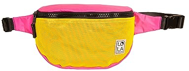 Lola California Große Bauchtasche für Erwachsene (verschiedene lebendige Farben und Muster erhältlich), Neon - Multi Neon, Einheitsgröße, Moonbeam Hüfttasche, Nylon, Größe M