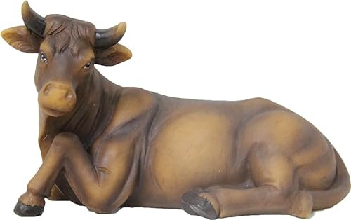 FADEDA Ochse/Höhe:5 cm/handbemalt/detailgetreue Krippen Figuren - Weihnachten Tisch Dekoration Krippe Zubehör