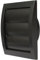 Vent Systems Ø100 mm / 4 Inch - Anthracite Air Vent Plastic Cover - Louvered Outdoor Opening Flap Vent Built - in Pest Guard Screen HVAC for Home Improvement