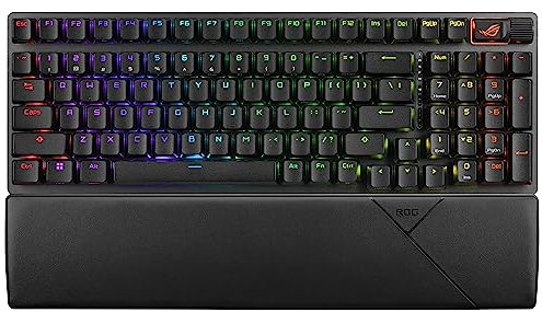 ASUS ROG Strix Scope II 96 Wireless Gaming Keyboard, Three-Mode Connection, Cushioning Foam and Switch Dampening Ear Pads, ROG NX Storm Switches
